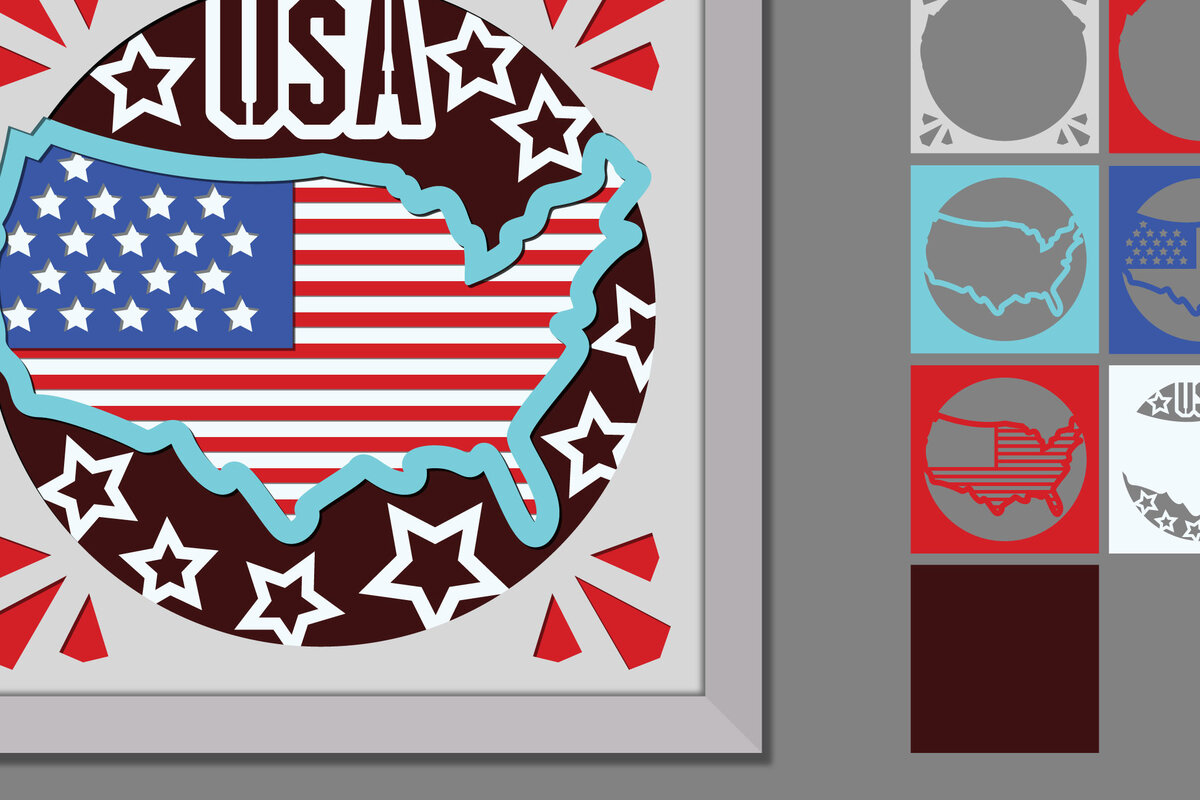 Σετ των 2 Intra απο ξύλο plywood 3mm-4mm πάχος – ΗΠΑ τρισδιάστατη κοπή χαρτιού Δίασταση  20x20 cm INTRAFABR-70033897