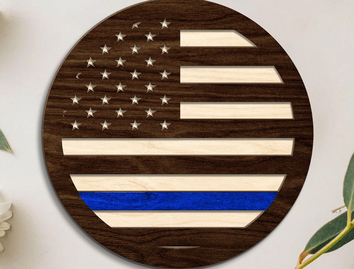 Σετ των 2 Intra απο ξύλο plywood 3mm-4mm πάχος – Κομμένο αρχείο σημαίας Η.Π.Α Δίασταση  20x20 cm INTRAFABR-123189861