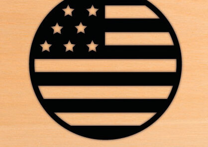 Intra απο ξύλο plywood 3mm-4mm πάχος – Αρχεία κοπής με λέιζερ τοίχου με σημαία ΗΠΑ Δίασταση  40x30 cm INTRAFABR-69861433