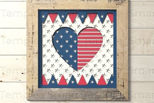 Σετ των 2 Intra απο ξύλο plywood 3mm-4mm πάχος – Αρχείο USA για Cricut, USA 3d Light Box Δίασταση  20x20 cm INTRAFABR-78796527