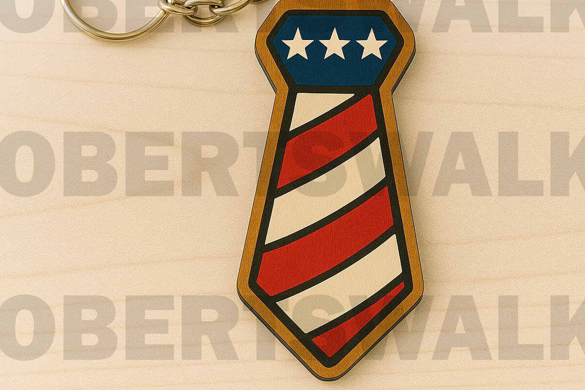 Σετ των 3 Intra απο ξύλο plywood 3mm-4mm πάχος – USA Μπρελόκ με Δίασταση  5x5 cm INTRAFABR-122880621