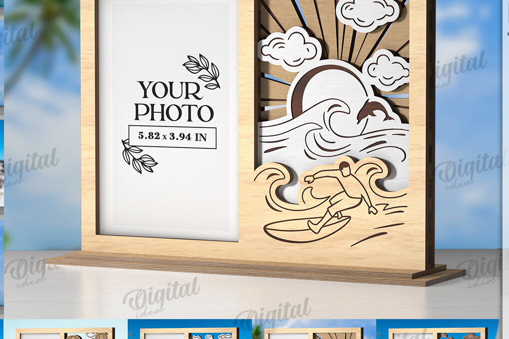 Σετ των 2 Intra απο ξύλο plywood 3mm-4mm πάχος – Πακέτο διακοπών Δίασταση  20x20 cm INTRAFABR-122129338