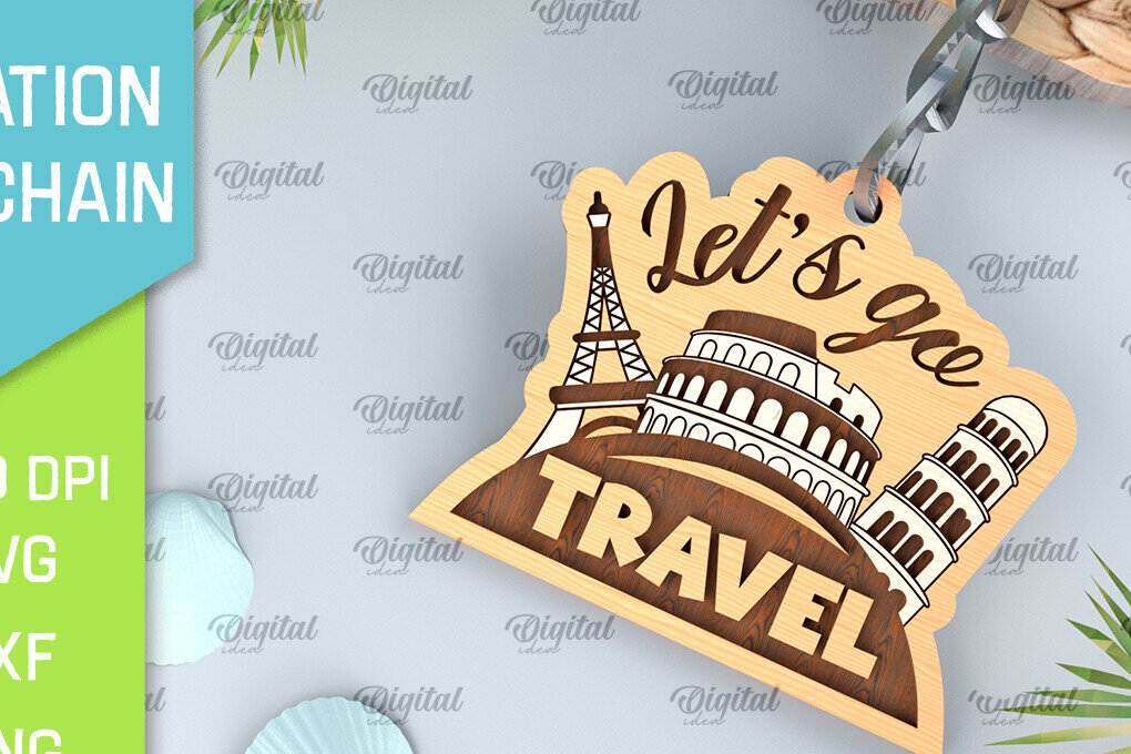 Σετ των 3 Intra απο ξύλο plywood 3mm-4mm πάχος – Ξύλινο μπρελόκ για διακοπές με λέιζερ Δίασταση  5x5 cm INTRAFABR-99394898