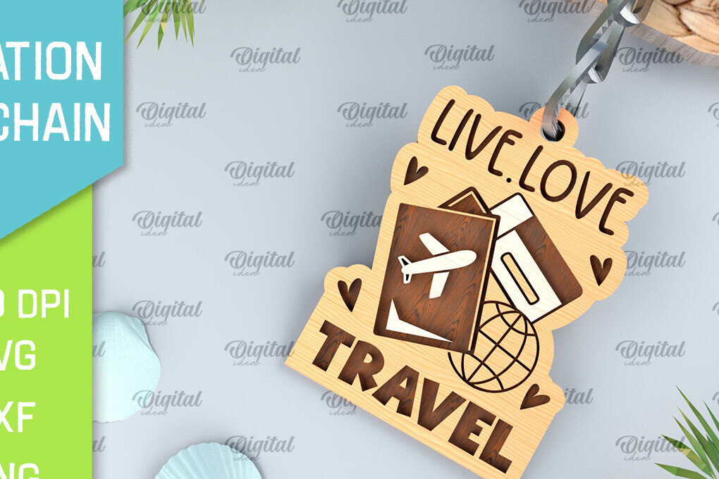 Σετ των 3 Intra απο ξύλο plywood 3mm-4mm πάχος – Ξύλινο μπρελόκ για διακοπές με λέιζερ Δίασταση  5x5 cm INTRAFABR-99395131