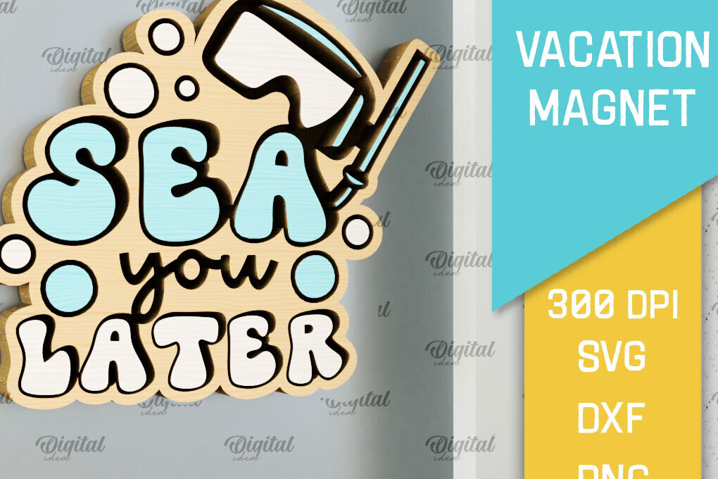 Σετ των 2 Intra απο ξύλο plywood 3mm-4mm πάχος – Ξύλινο μαγνήτη για διακοπές με λέιζερ Δίασταση  20x20 cm INTRAFABR-98122431