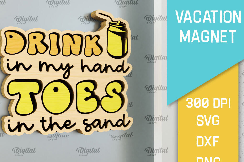 Σετ των 2 Intra απο ξύλο plywood 3mm-4mm πάχος – Ξύλινο μαγνήτη για διακοπές με λέιζερ Δίασταση  20x20 cm INTRAFABR-98122701