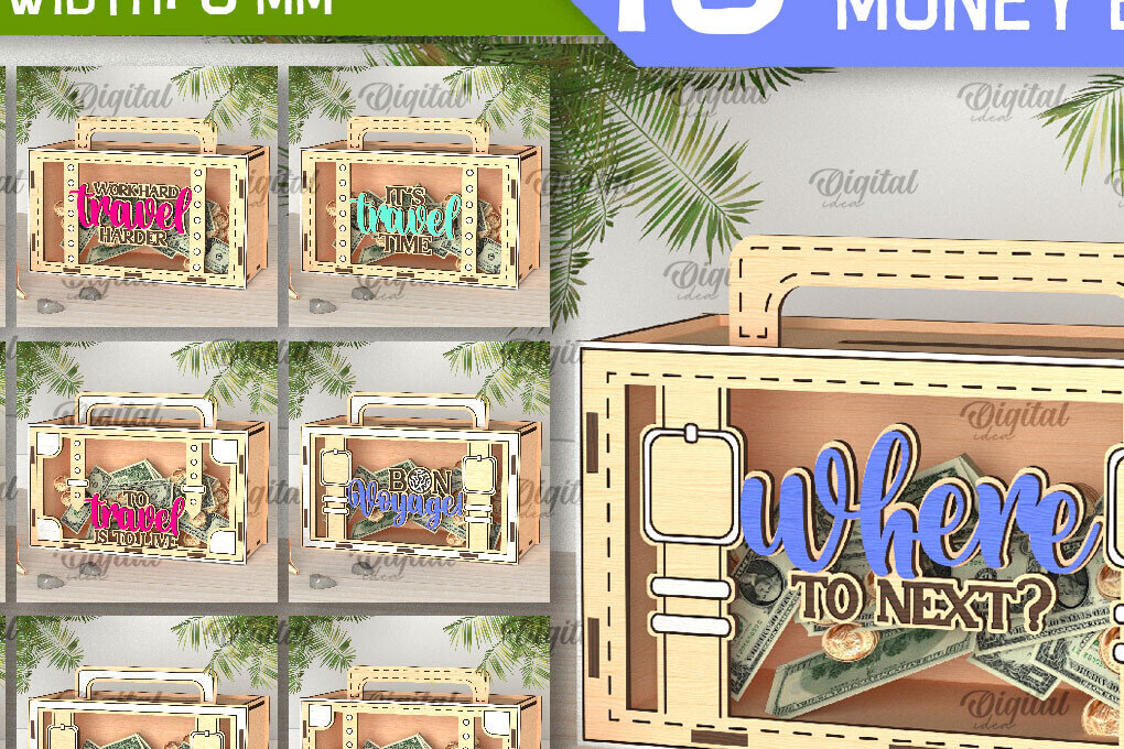 Σετ των 2 Intra απο ξύλο plywood 3mm-4mm πάχος – Εξοχικά Ξύλινα Χρηματοκιβώτια Κοπή Laser Δίασταση  20x20 cm INTRAFABR-98460873