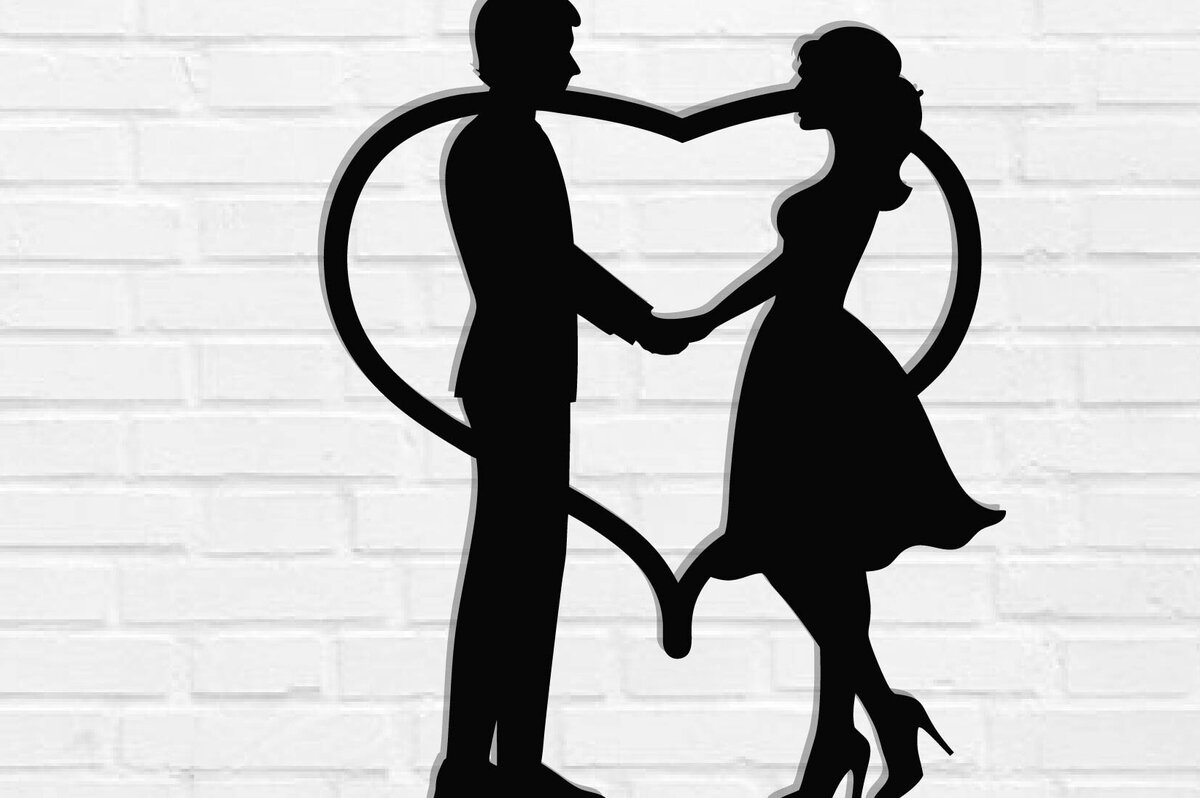 Intra απο ξύλο plywood 3mm-4mm πάχος – Κοπή λέιζερ τοίχου για ζευγάρια Valentine Δίασταση  40x30 cm INTRAFABR-118730220