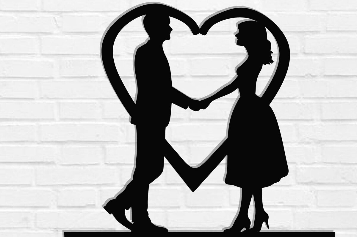 Intra απο ξύλο plywood 3mm-4mm πάχος – Κοπή λέιζερ τοίχου για ζευγάρια Valentine Δίασταση  40x30 cm INTRAFABR-118730526