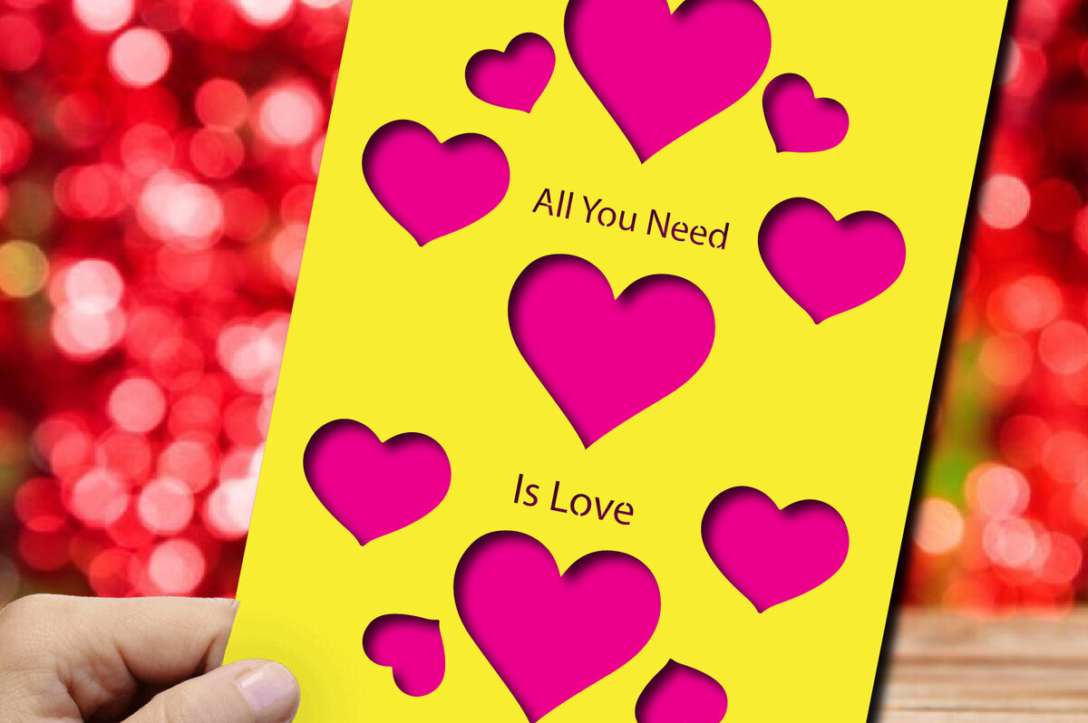 Σετ των 2 Intra απο ξύλο plywood 3mm-4mm πάχος – Κάρτα για την Ημέρα του Αγίου Βαλεντίνου Δίασταση  20x20 cm INTRAFABR-56668722