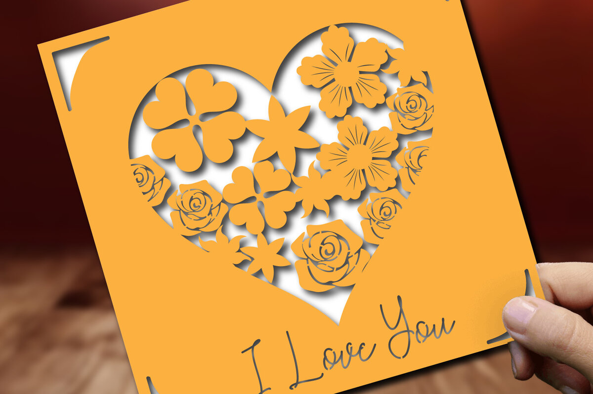 Σετ των 2 Intra απο ξύλο plywood 3mm-4mm πάχος – Κάρτα για την Ημέρα του Αγίου Βαλεντίνου Δίασταση  20x20 cm INTRAFABR-57640710