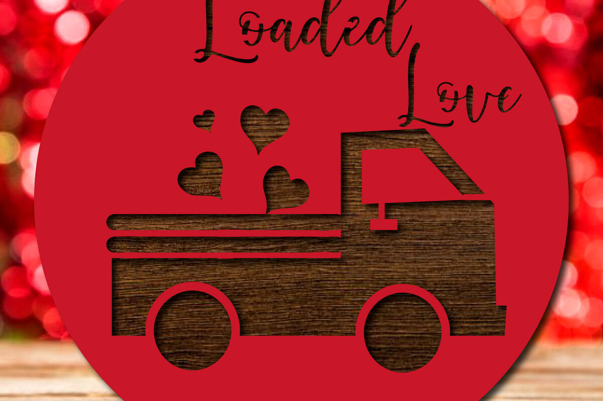 Σετ των 2 Intra απο ξύλο plywood 3mm-4mm πάχος – Κρεμάστρα πόρτας για την ημέρα του Αγίου Βαλεντίνου Δίασταση  20x20 cm INTRAFABR-59295032