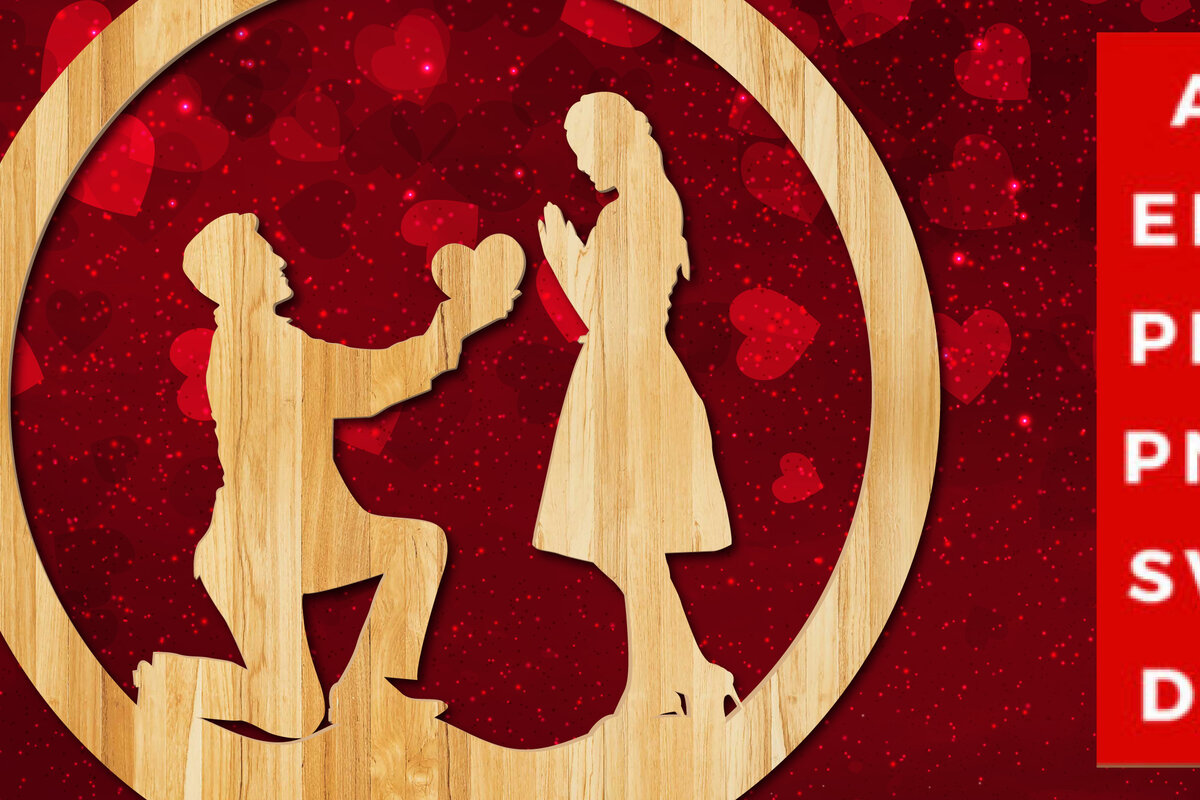 Σετ των 2 Intra απο ξύλο plywood 3mm-4mm πάχος – Valentine Decor Laser/χάρτινο Cut/dxf Δίασταση  20x20 cm INTRAFABR-22555610