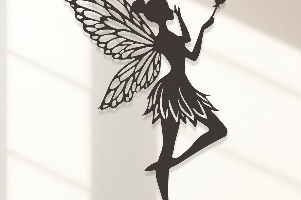 Σετ των 2 Intra απο ξύλο plywood 3mm-4mm πάχος – Valentine Fairy Δίασταση  20x20 cm INTRAFABR-114385230