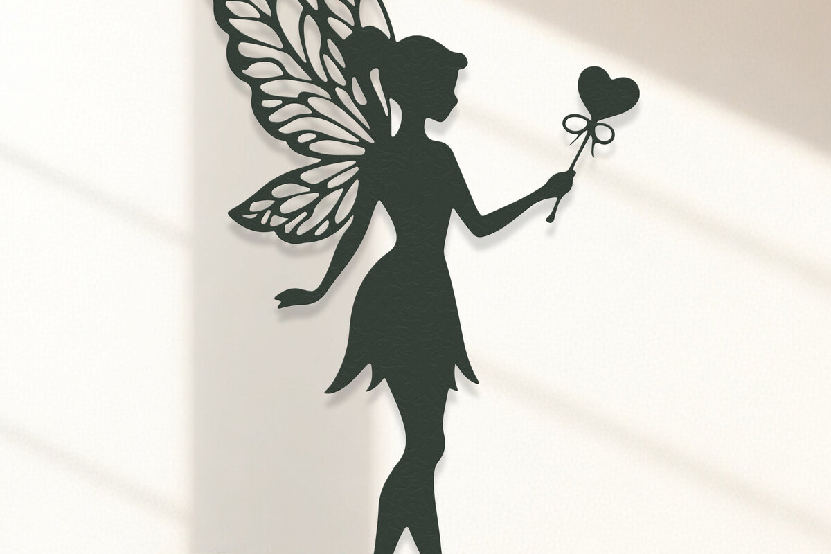 Σετ των 2 Intra απο ξύλο plywood 3mm-4mm πάχος – Valentine Fairy Δίασταση  20x20 cm INTRAFABR-114385236