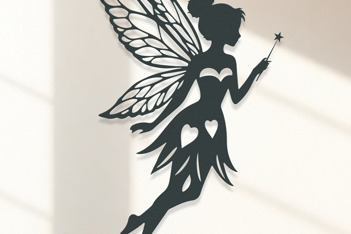 Σετ των 2 Intra απο ξύλο plywood 3mm-4mm πάχος – Valentine Fairy Δίασταση  20x20 cm INTRAFABR-114385248