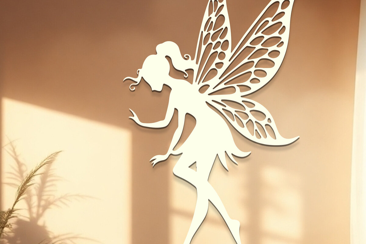 Σετ των 2 Intra απο ξύλο plywood 3mm-4mm πάχος – Valentine Fairy Δίασταση  20x20 cm INTRAFABR-114385255