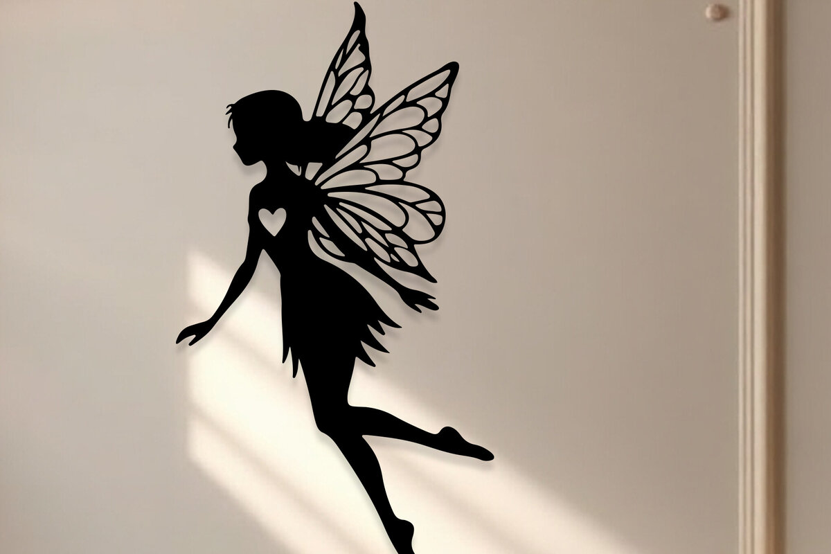 Σετ των 2 Intra απο ξύλο plywood 3mm-4mm πάχος – Valentine Fairy Δίασταση  20x20 cm INTRAFABR-114306306