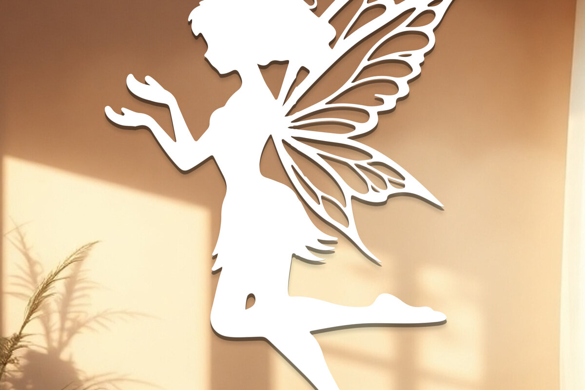 Σετ των 2 Intra απο ξύλο plywood 3mm-4mm πάχος – Valentine Fairy Δίασταση  20x20 cm INTRAFABR-114306320