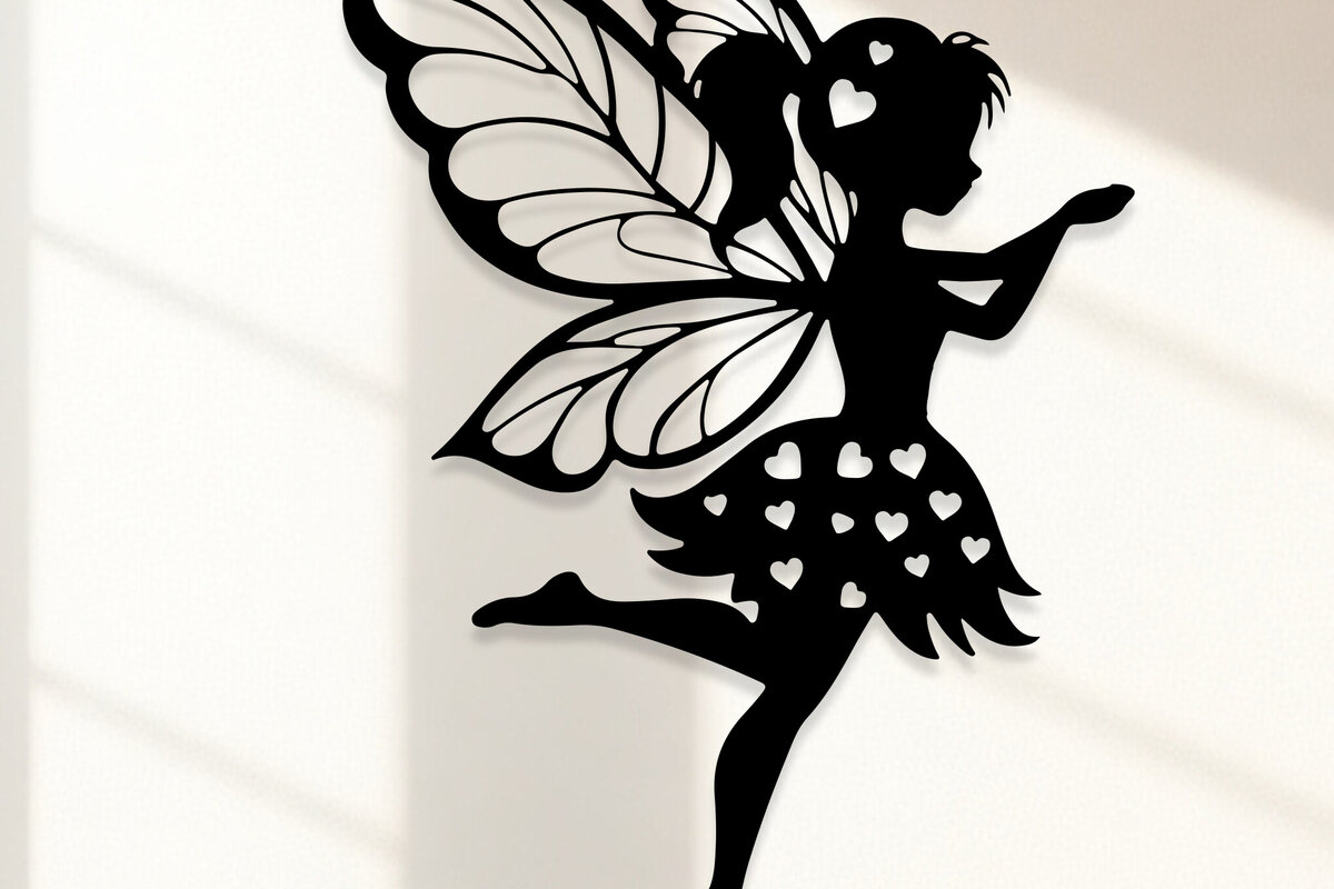 Σετ των 2 Intra απο ξύλο plywood 3mm-4mm πάχος – Valentine Fairy Δίασταση  20x20 cm INTRAFABR-114306332