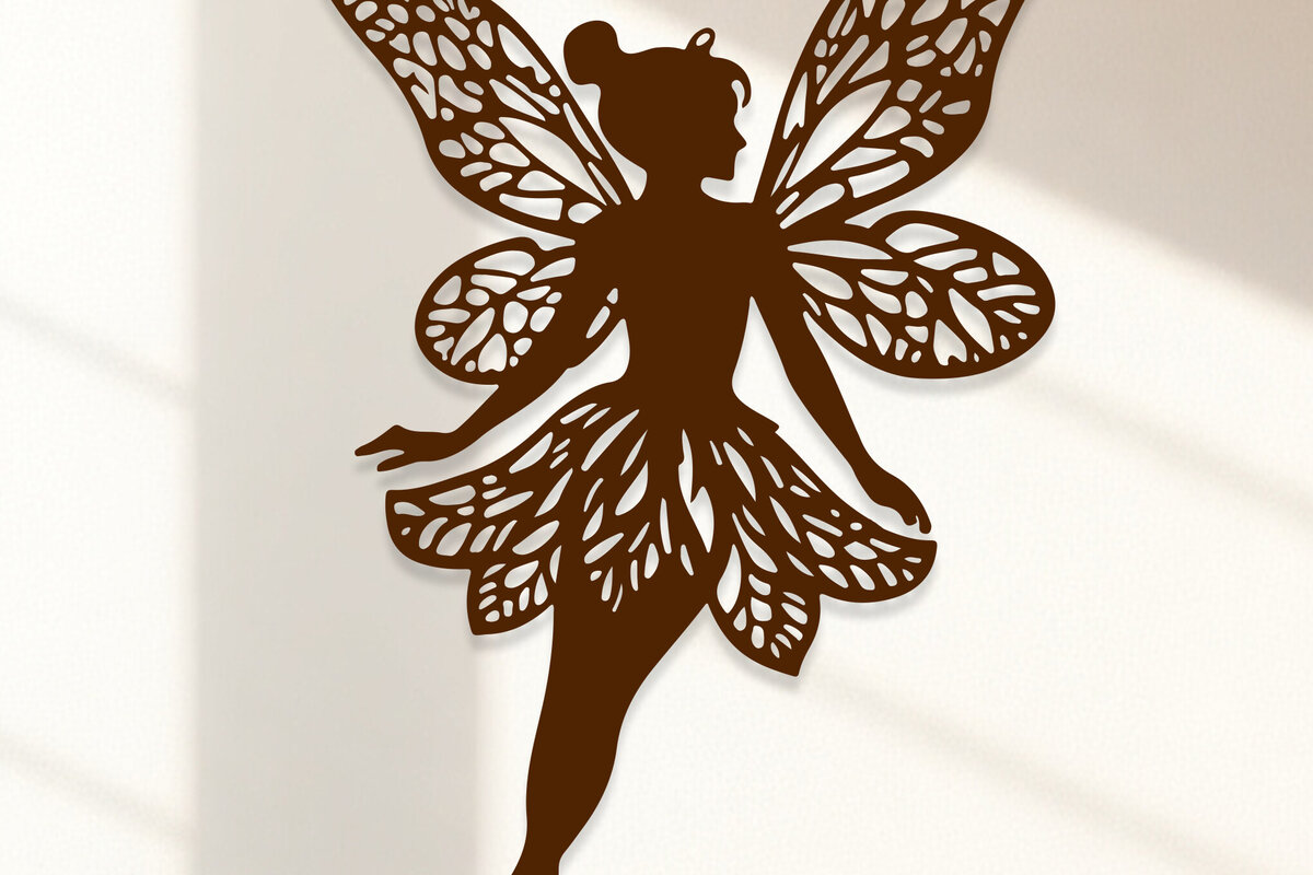 Σετ των 2 Intra απο ξύλο plywood 3mm-4mm πάχος – Valentine Fairy Δίασταση  20x20 cm INTRAFABR-114306288