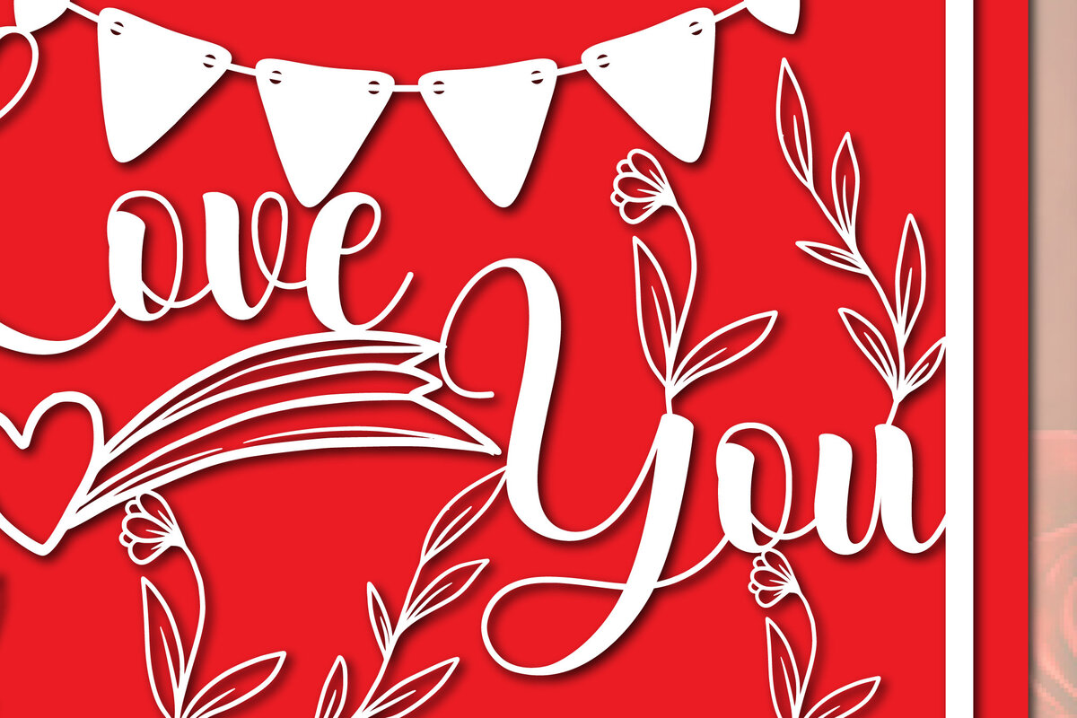 Σετ των 2 Intra απο ξύλο plywood 3mm-4mm πάχος – Δωροκάρτα Αγίου Βαλεντίνου Bundle Δίασταση  20x20 cm INTRAFABR-55644328