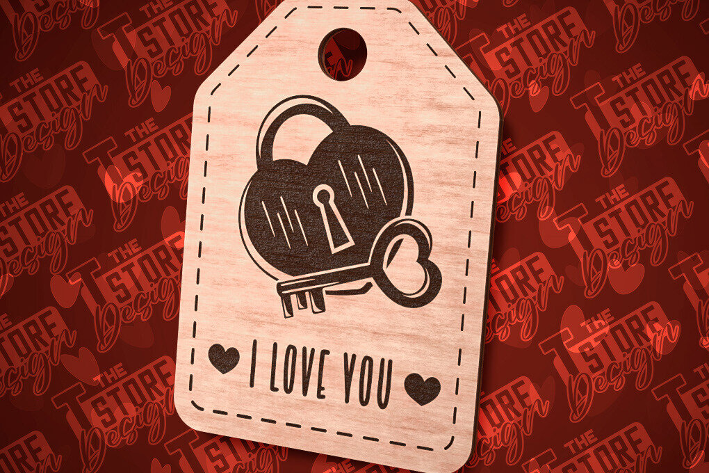 Σετ των 2 Intra απο ξύλο plywood 3mm-4mm πάχος – Δώρο Αγίου Βαλεντίνου  κοπής με λέιζερ |CNC Δίασταση  20x20 cm INTRAFABR-85205812