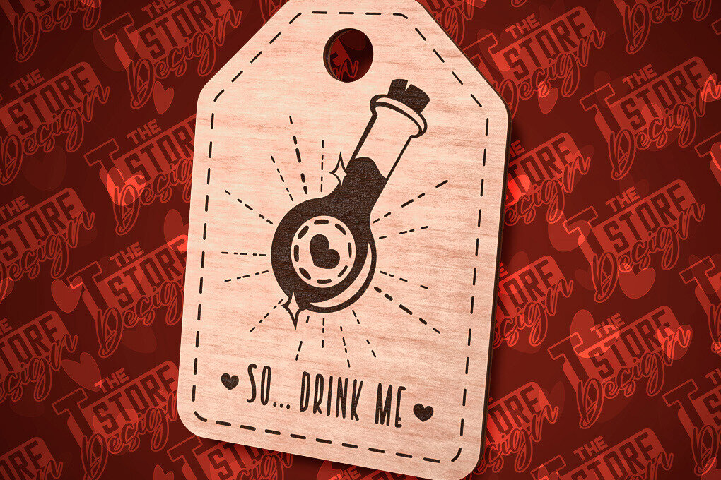 Σετ των 2 Intra απο ξύλο plywood 3mm-4mm πάχος – Δώρο Αγίου Βαλεντίνου  κοπής με λέιζερ |CNC Δίασταση  20x20 cm INTRAFABR-85205830