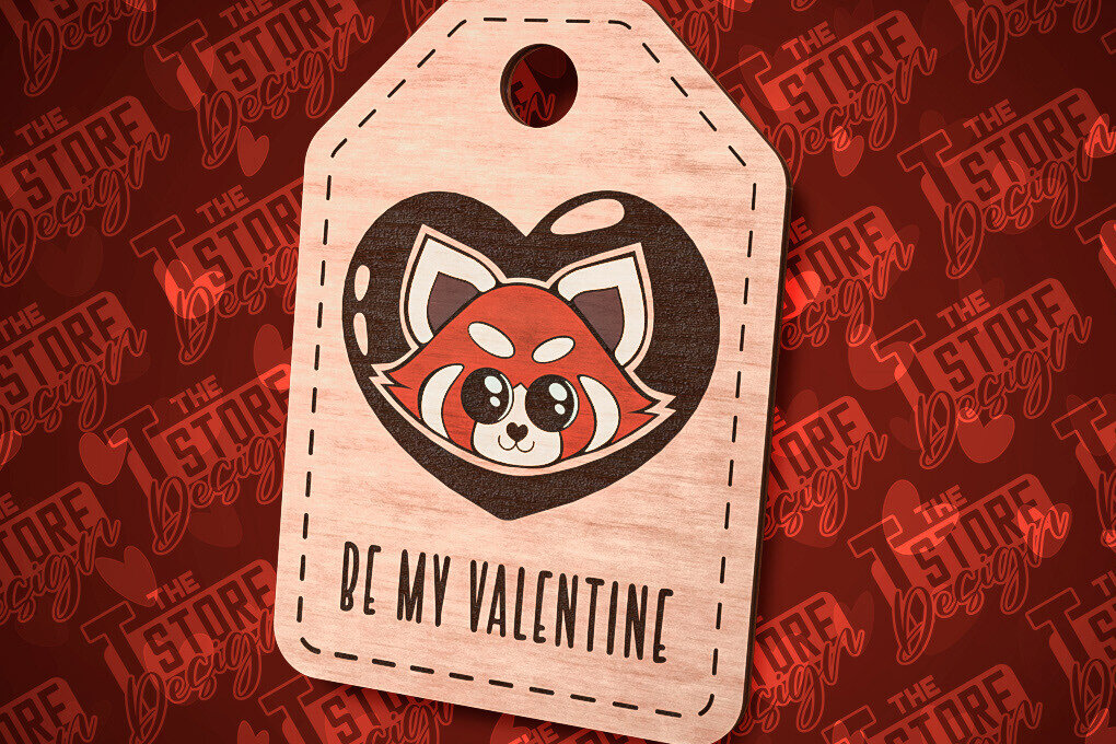 Σετ των 2 Intra απο ξύλο plywood 3mm-4mm πάχος – Δώρο Αγίου Βαλεντίνου  κοπής με λέιζερ |CNC Δίασταση  20x20 cm INTRAFABR-85205850