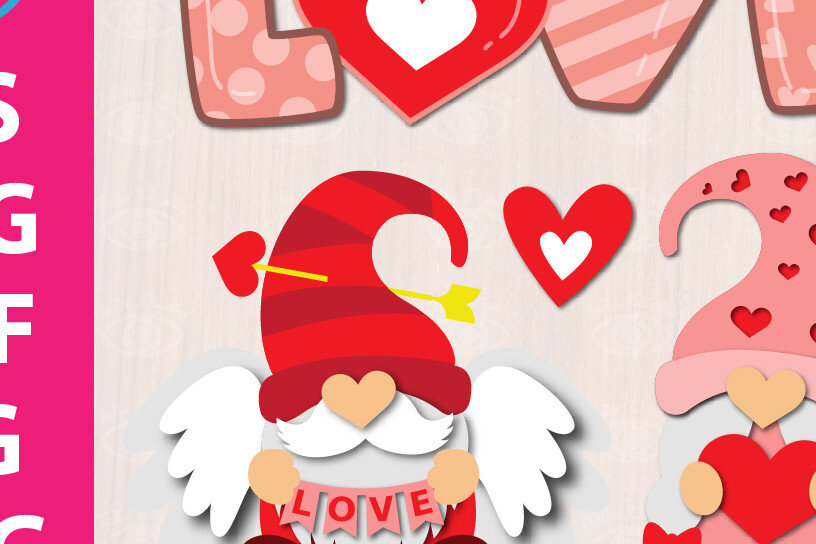 Σετ των 2 Intra απο ξύλο plywood 3mm-4mm πάχος –  καρδιάς με καλικάντζαρους Αγίου Βαλεντίνου Δίασταση  20x20 cm INTRAFABR-56021501