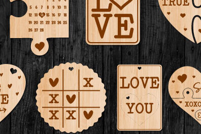 Σετ των 3 Intra απο ξύλο plywood 3mm-4mm πάχος – Μπρελόκ Βαλεντίνου Πακέτο κοπής με λέιζερ Δίασταση  5x5 cm INTRAFABR-54995503