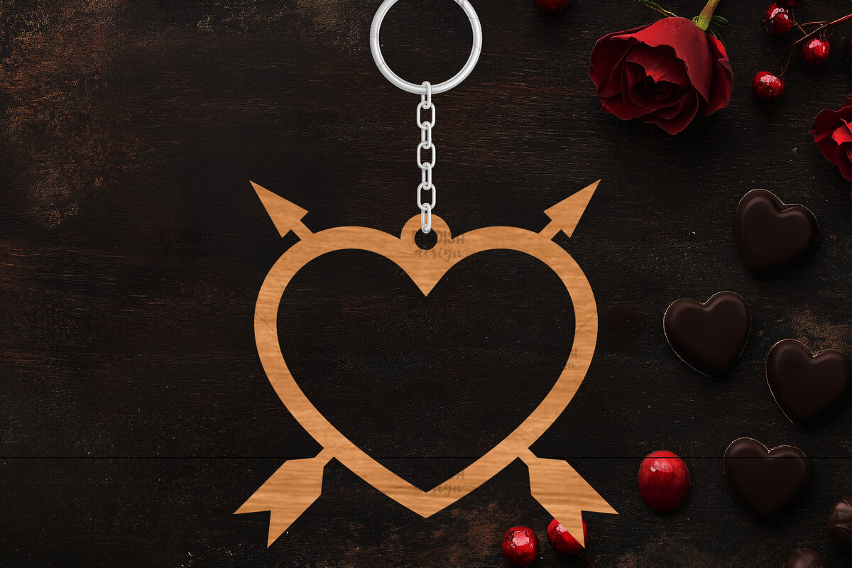 Σετ των 3 Intra απο ξύλο plywood 3mm-4mm πάχος – Κοπή λέιζερ με μπρελόκ Αγίου Βαλεντίνου Δίασταση  5x5 cm INTRAFABR-114319235