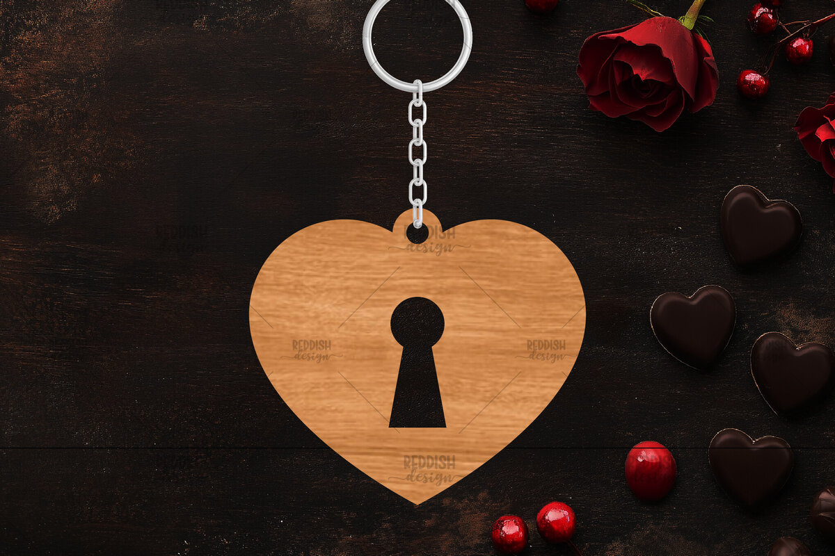 Σετ των 3 Intra απο ξύλο plywood 3mm-4mm πάχος – Κοπή λέιζερ με μπρελόκ Αγίου Βαλεντίνου Δίασταση  5x5 cm INTRAFABR-114319262