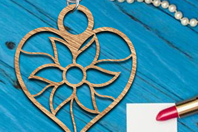 Σετ των 3 Intra απο ξύλο plywood 3mm-4mm πάχος – Μπρελόκ Valentine Δίασταση  5x5 cm INTRAFABR-86412148