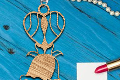 Σετ των 3 Intra απο ξύλο plywood 3mm-4mm πάχος – Μπρελόκ Valentine Δίασταση  5x5 cm INTRAFABR-86412164