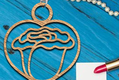 Σετ των 3 Intra απο ξύλο plywood 3mm-4mm πάχος – Μπρελόκ Valentine Δίασταση  5x5 cm INTRAFABR-86412178