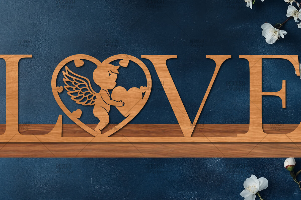 Σετ των 2 Intra απο ξύλο plywood 3mm-4mm πάχος – Βάση κοπής με λέιζερ Valentine, Valentine Δίασταση  20x20 cm INTRAFABR-114064872