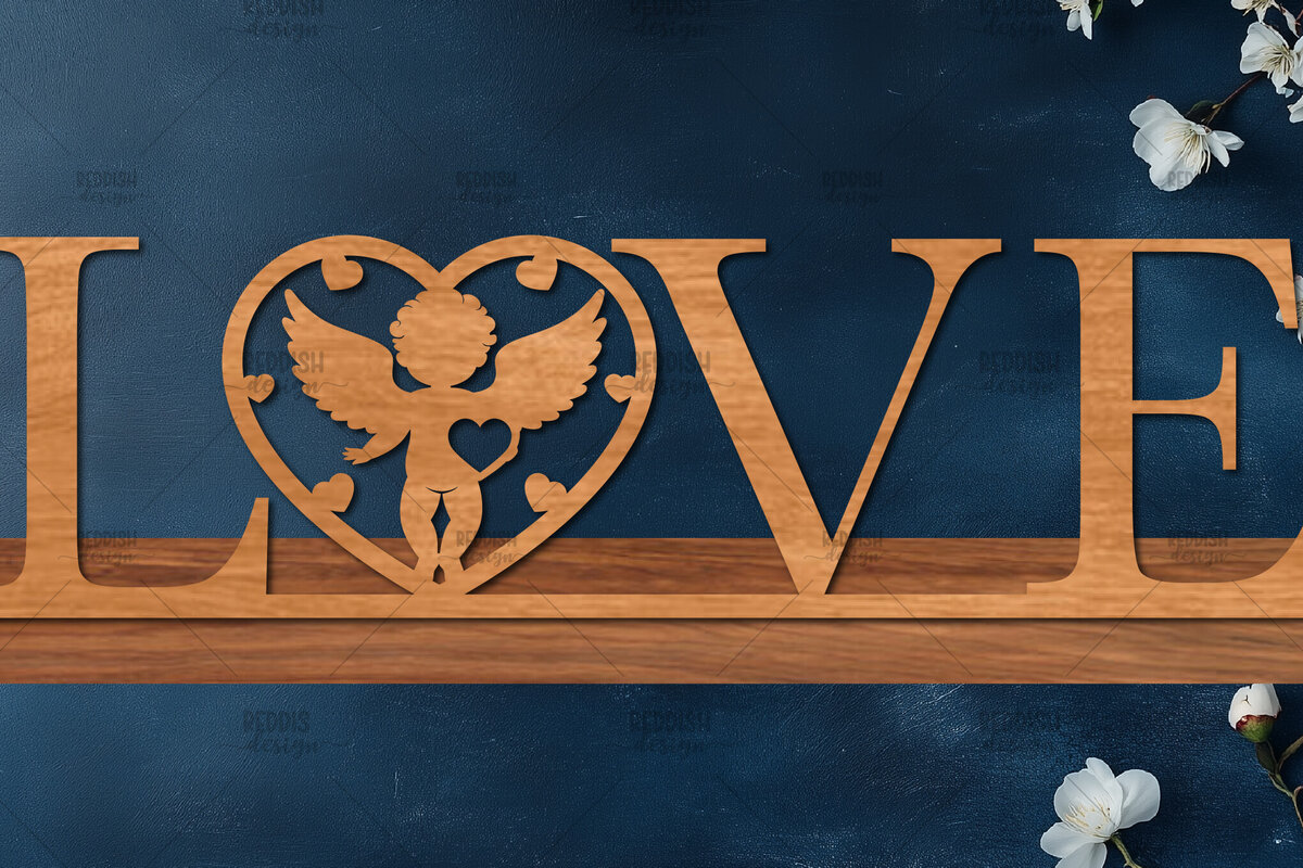 Σετ των 2 Intra απο ξύλο plywood 3mm-4mm πάχος – Βάση κοπής με λέιζερ Valentine, Valentine Δίασταση  20x20 cm INTRAFABR-114064900