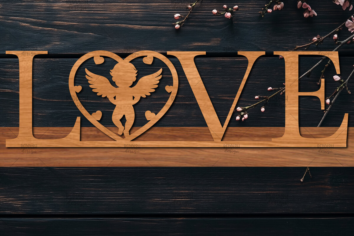 Σετ των 2 Intra απο ξύλο plywood 3mm-4mm πάχος – Βάση κοπής με λέιζερ Valentine, Valentine Δίασταση  20x20 cm INTRAFABR-114065544