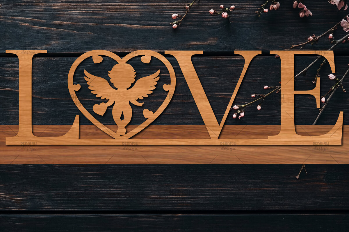 Σετ των 2 Intra απο ξύλο plywood 3mm-4mm πάχος – Βάση κοπής με λέιζερ Valentine, Valentine Δίασταση  20x20 cm INTRAFABR-114065563