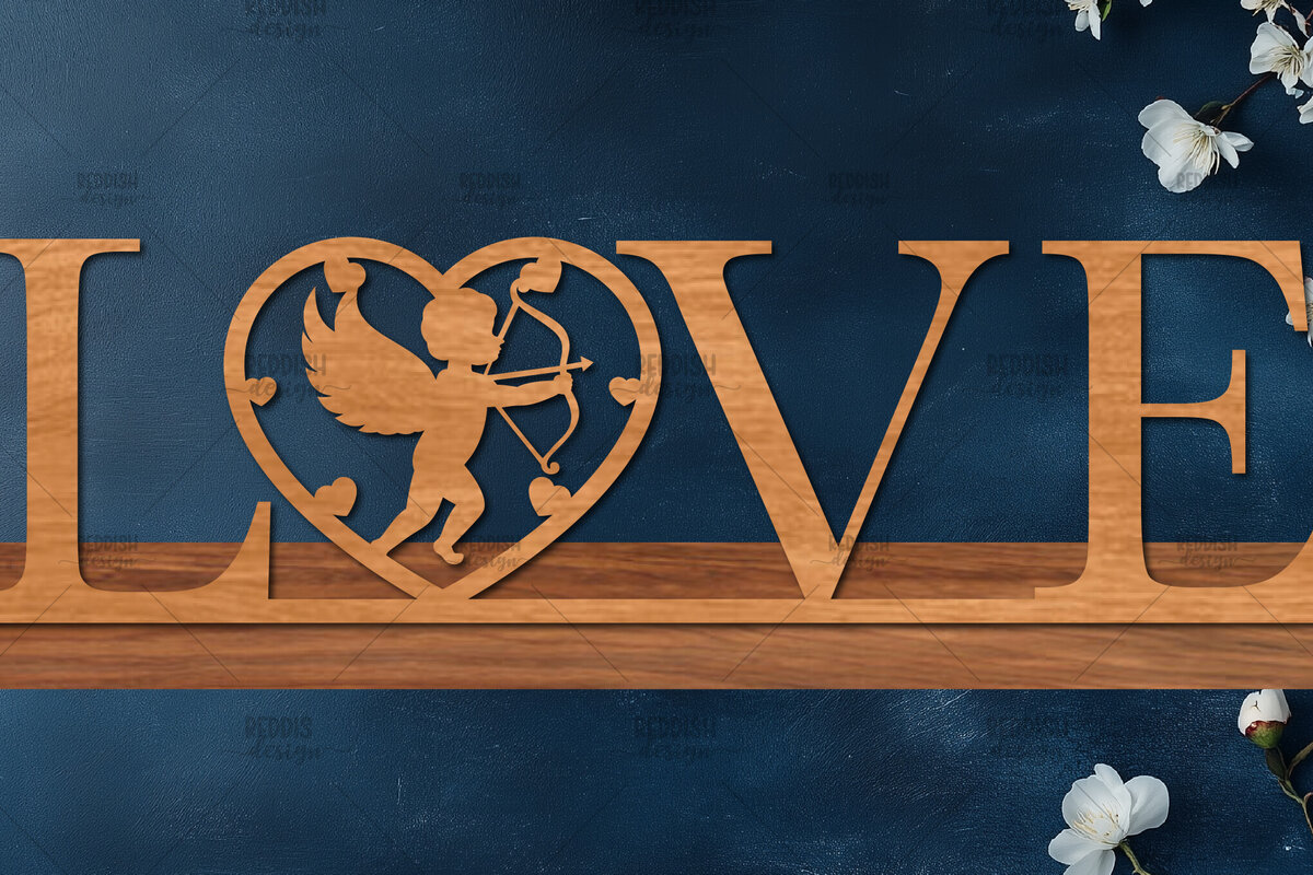 Σετ των 2 Intra απο ξύλο plywood 3mm-4mm πάχος – Βάση κοπής με λέιζερ Valentine, Valentine Δίασταση  20x20 cm INTRAFABR-114064857