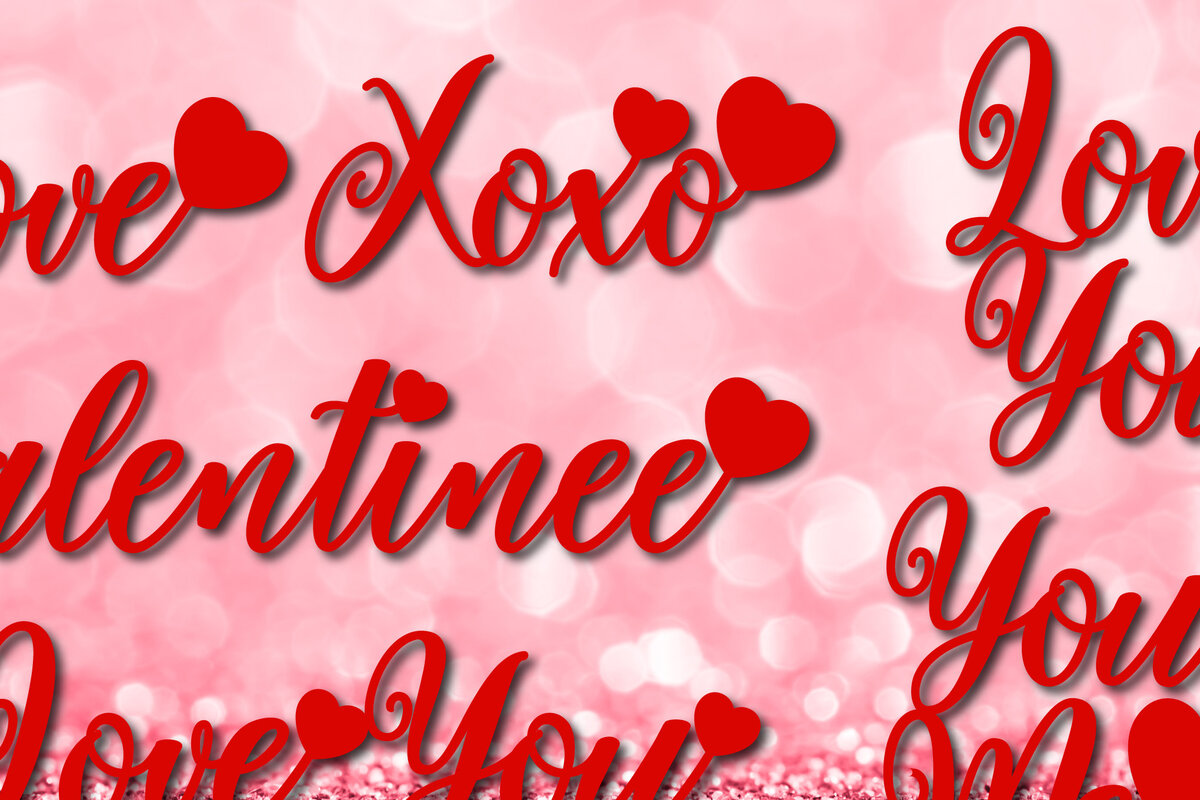 Σετ των 2 Intra απο ξύλο plywood 3mm-4mm πάχος – Πακέτο λέιζερ/χαρτιού Valentine Cut Δίασταση  20x20 cm INTRAFABR-24126426