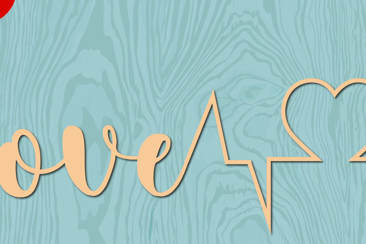 Σετ των 2 Intra απο ξύλο plywood 3mm-4mm πάχος – Αρχείο Valentine Love Laser/χάρτινο Cut Δίασταση  20x20 cm INTRAFABR-22403776