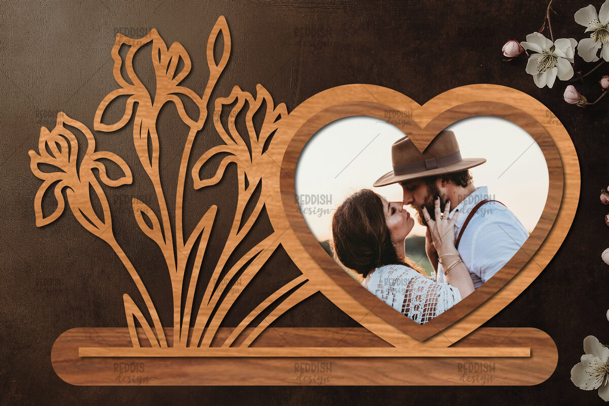 Σετ των 2 Intra απο ξύλο plywood 3mm-4mm πάχος – Βάση κοπής με λέιζερ κορνίζα Αγίου Βαλεντίνου Δίασταση  20x20 cm INTRAFABR-114358637