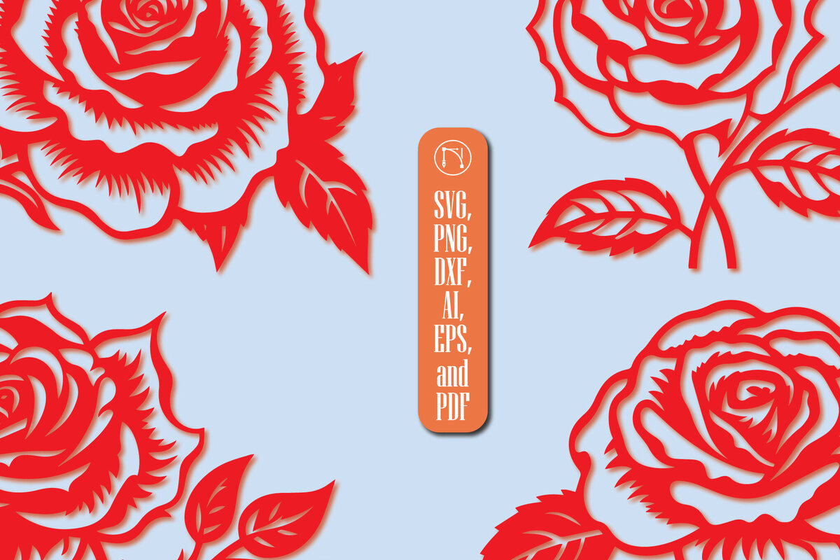 Σετ των 2 Intra απο ξύλο plywood 3mm-4mm πάχος – Πακέτο με Valentine Rose Δίασταση  20x20 cm INTRAFABR-87180720