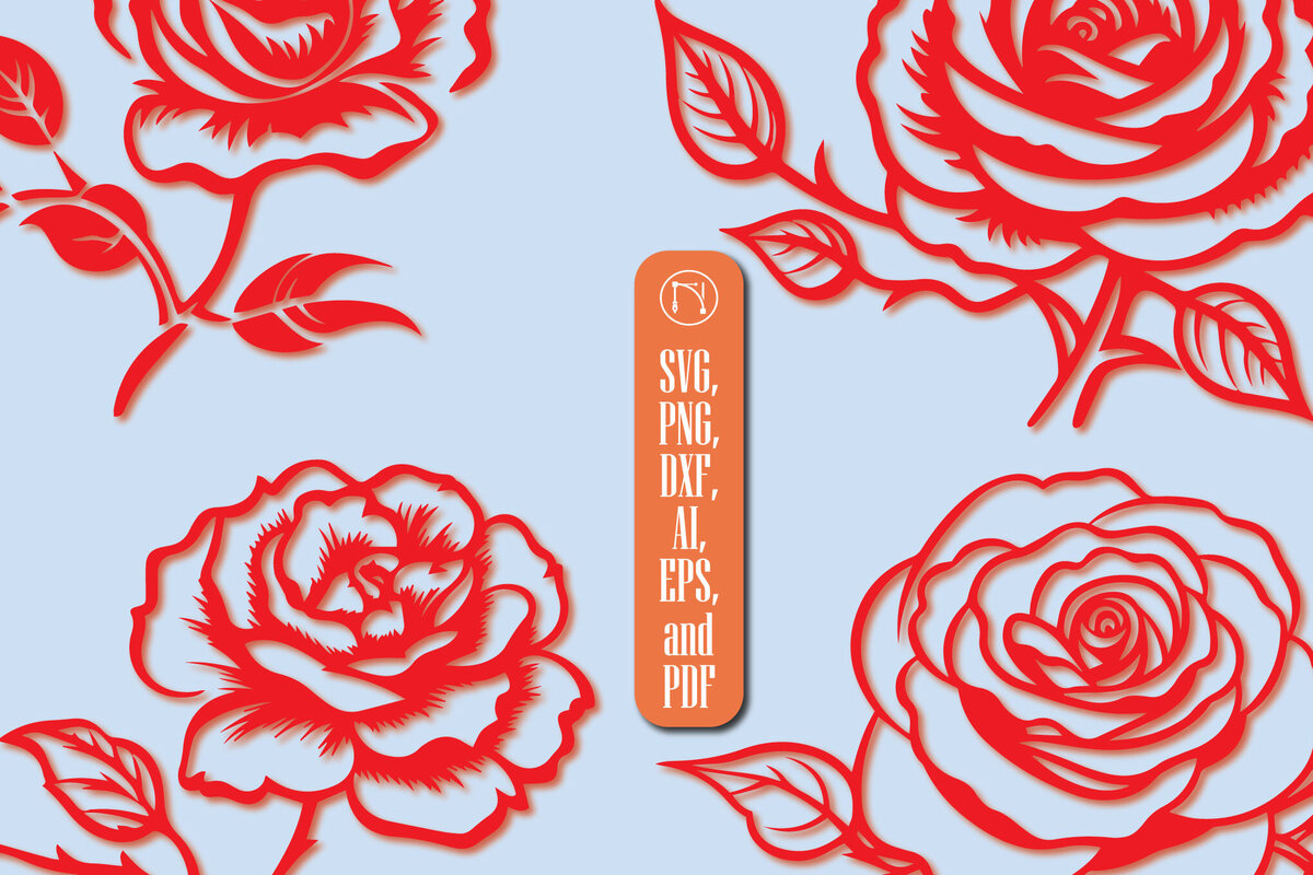 Σετ των 2 Intra απο ξύλο plywood 3mm-4mm πάχος – Πακέτο με Valentine Rose Δίασταση  20x20 cm INTRAFABR-87180919