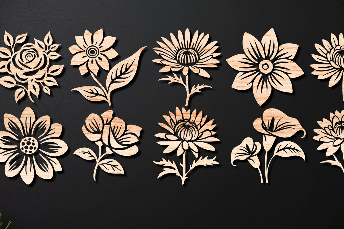 Σετ των 2 Intra απο ξύλο plywood 3mm-4mm πάχος – Πακέτο με Valentine Rose Δίασταση  20x20 cm INTRAFABR-111881847