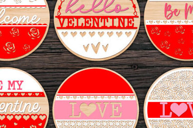 Intra απο ξύλο plywood 3mm-4mm πάχος – Πακέτο Sign Valentine Δίασταση  40x30 cm INTRAFABR-57027641