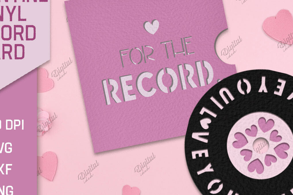 Σετ των 2 Intra απο ξύλο plywood 3mm-4mm πάχος – Χαρτί κοπής καρτών βινυλίου Valentine Δίασταση  20x20 cm INTRAFABR-85066883