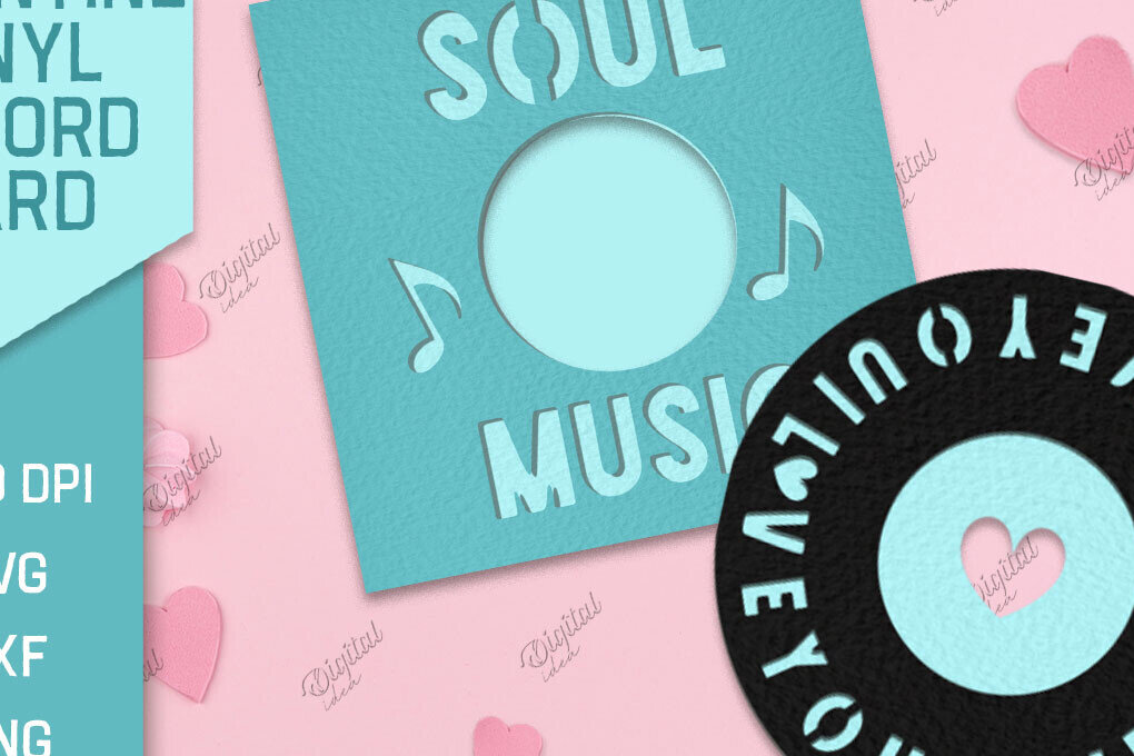 Σετ των 2 Intra απο ξύλο plywood 3mm-4mm πάχος – Χαρτί κοπής καρτών βινυλίου Valentine Δίασταση  20x20 cm INTRAFABR-85066941